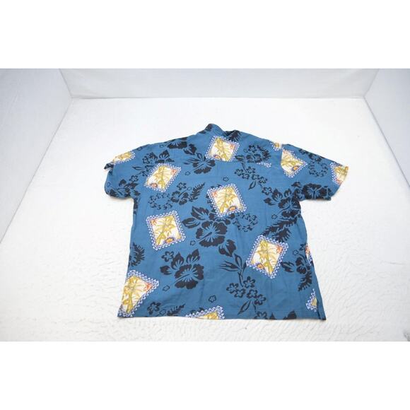 VTG 90's Thums Up Hawaiian Shirt 100% Rayon Floral Short Sleeve Mens Size XL - Picture 8 of 8